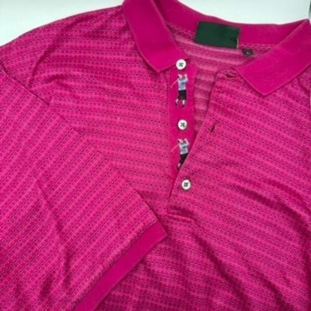 Bobby Jones Collection Golf Polo Shirt Embroidered Italy Made L‎